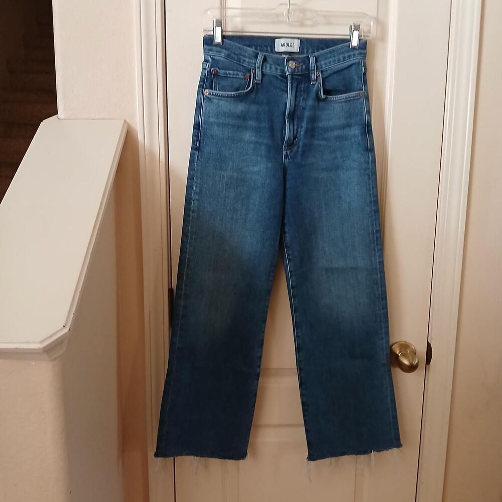 Agolde Harper Crop Mid-Rise Straight Jeans 24 Capsule Wardrobe Staple Classic